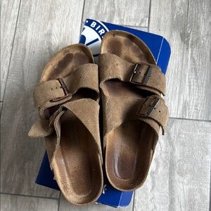 Birkenstock Tan Suede Sandals